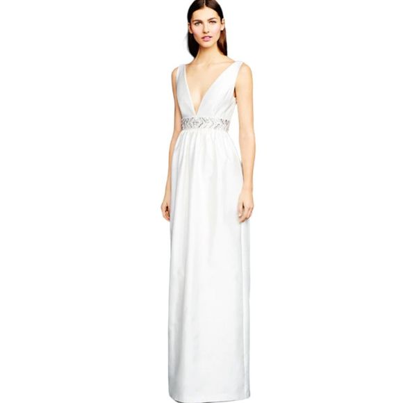 J. Crew Dresses & Skirts - J Crew Annabelle Wedding Dress Gown Formal Crystal Size 0